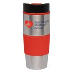 Lanai - 16oz. Stainless Tumbler - Full Color - Silver-red-black