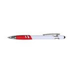 Landon Incline Stylus Pen - White with Red