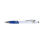 Landon Incline Stylus Pen - White With Royal Blue