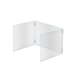 23.5" H X 31.5" W Large 3-Panel Desk Shield With Hinges