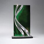 Large Award - Clear with Green