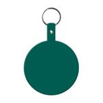 Large Circle Flexible Key Tag - Dark Green