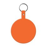 Large Circle Flexible Key Tag - Orange