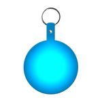 Large Circle Flexible Key Tag - Translucent Blue