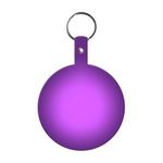 Large Circle Flexible Key Tag - Translucent Purple