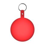 Large Circle Flexible Key Tag - Translucent Red