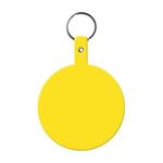 Large Circle Flexible Key Tag - Yellow