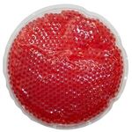 Large Circle Gel Bead Hot/Cold Pack - Red