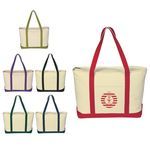 Buy Imprinted Large Heavy Cotton Canvas Boat Tote Bag