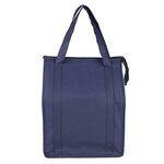 Large Insulated 12"x16" Cooler Zipper Tote Bag - Navy Blue