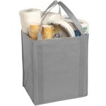 Large Non-Woven Grocery Tote - Gray