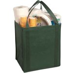 Large Non-Woven Grocery Tote - Hunter Green