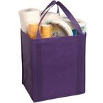 Large Non-Woven Grocery Tote - Purple