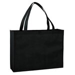 LARGE NON-WOVEN SHOPPING TOTE BAG - Black