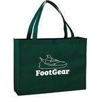 LARGE NON-WOVEN SHOPPING TOTE BAG - Hunter Green