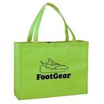LARGE NON-WOVEN SHOPPING TOTE BAG - Lime