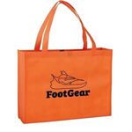 LARGE NON-WOVEN SHOPPING TOTE BAG - Orange