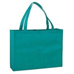LARGE NON-WOVEN SHOPPING TOTE BAG - Teal