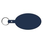 Large Oval Flexible Key Tag - Dark Blue