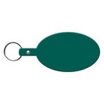 Large Oval Flexible Key Tag - Dark Green