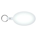Large Oval Flexible Key Tag - Translucent Frost
