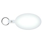 Large Oval Flexible Key Tag - Translucent Frost
