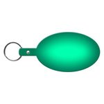 Large Oval Flexible Key Tag - Translucent Green
