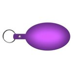 Large Oval Flexible Key Tag - Translucent Purple