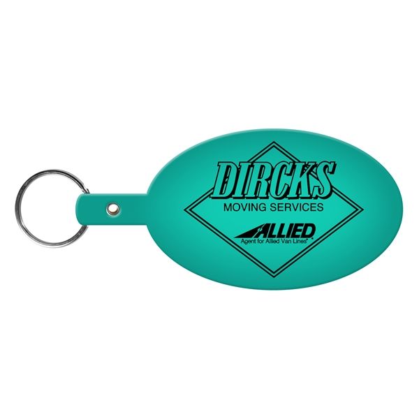 Main Product Image for Large Oval Flexible Key Tag