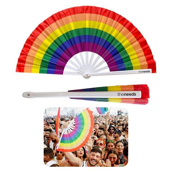 Main Product Image for Custom Printed Rainbow Fan Large