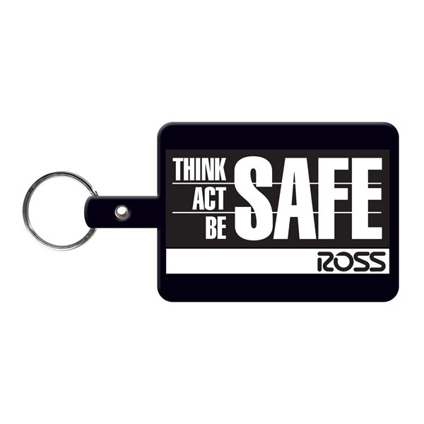 Main Product Image for Large Rectangle Flexible Key Tag