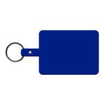 Large Rectangle Flexible Key Tag - Blue
