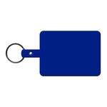 Large Rectangle Flexible Key Tag - Blue
