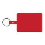 Large Rectangle Flexible Key Tag - Red