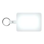 Large Rectangle Flexible Key Tag - Translucent Frost