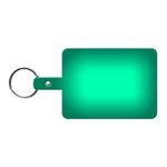 Large Rectangle Flexible Key Tag - Translucent Green
