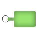 Large Rectangle Flexible Key Tag - Translucent Lime