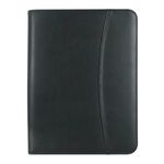 Leather Look 8 1/2" x 11" Zippered Portfolio With Calculator -  