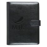 Leather Look Personal Binder - Black