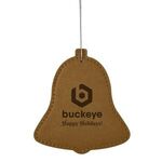 Leatherette Ornament - Bell - Brown