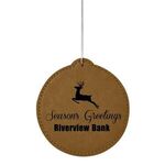 Leatherette Ornament - Circle -  