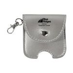 Leatherette Pouch for Hand Sanitizer - Metallic Silver
