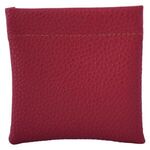Leatherette Squeeze Tech Pouch - Maroon