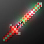 LED 8-Bit Pixel Sword - Red-green