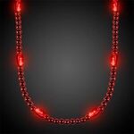 LED Beaded Necklaces - Red