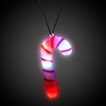 LED Candy Cane Necklace -  