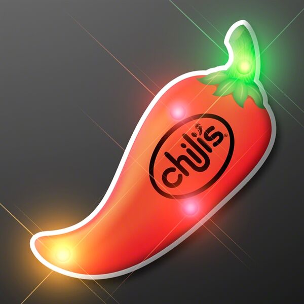 Main Product Image for LED Chili Pepper Blinky Light Pin