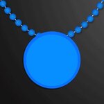 LED Circle Badge with Beads - Blue -  