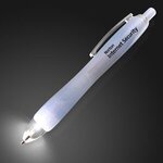 LED Light Tip Pen - White -  