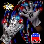 LED Light Up Glow Sequin Glove -  